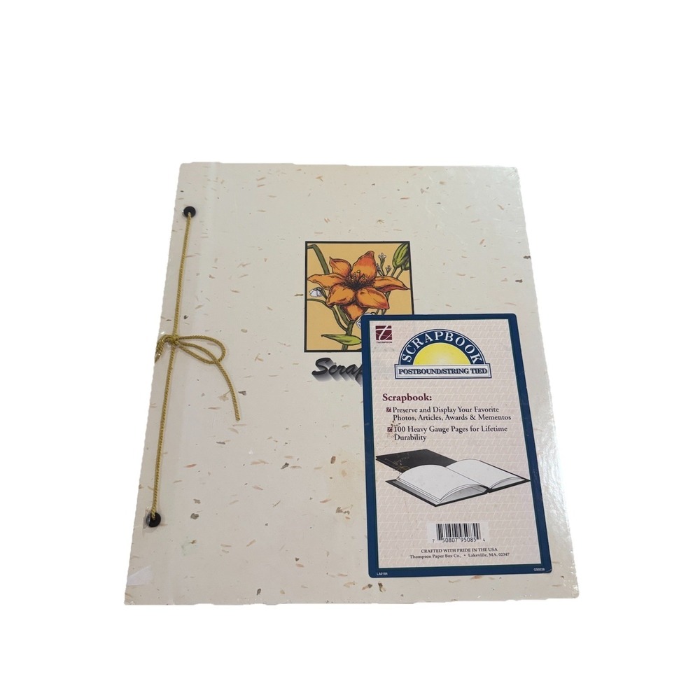 JUMBO‎ SCRAPBOOK Stringtied GS0228 100-Page Scrapbooking Beige